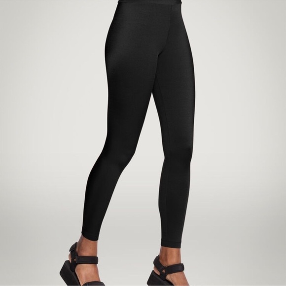 Wolford Black High-Waisted Leggings Sleek Stretchy Design - Picture 2 of 13